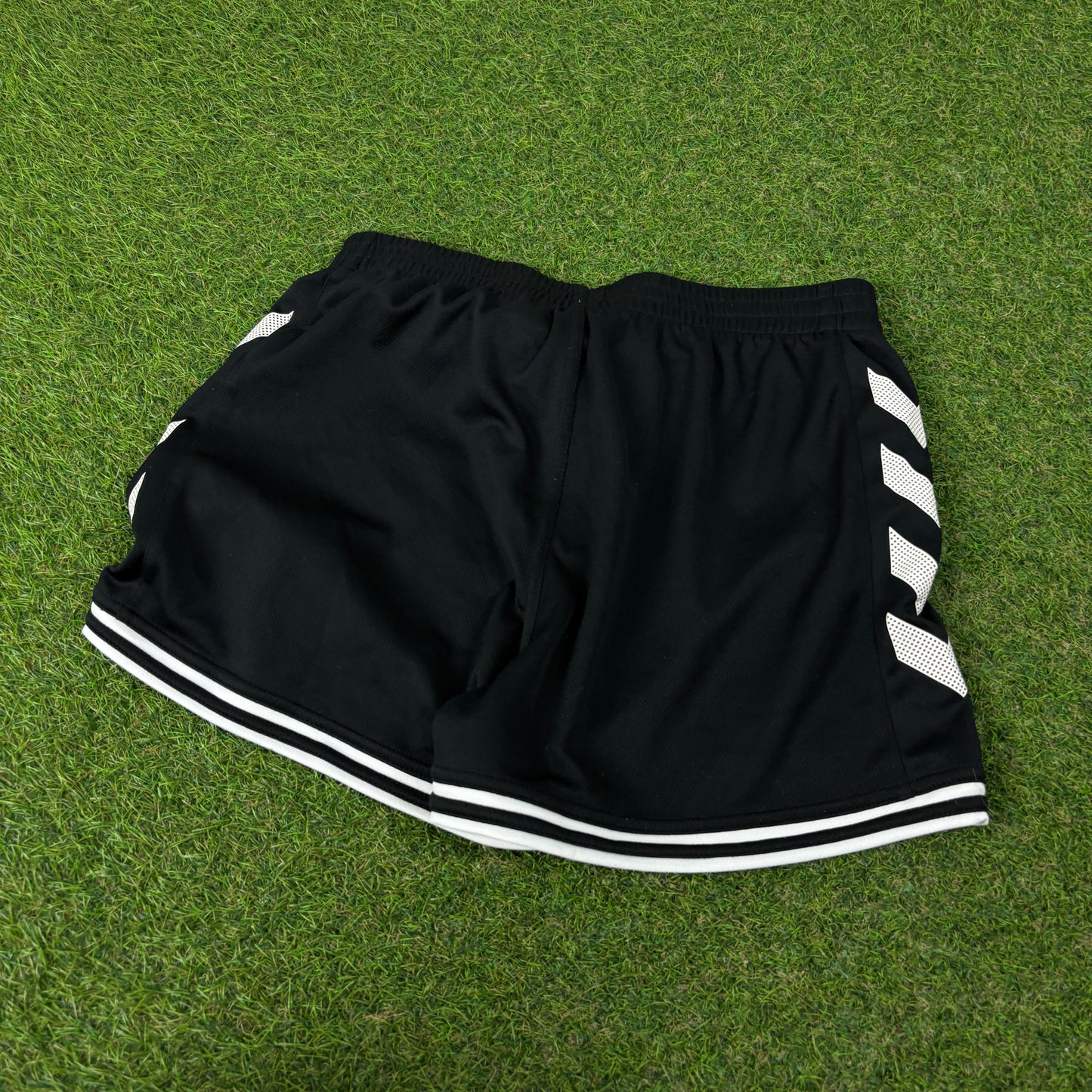 00s Hummel Football Shorts Black Small