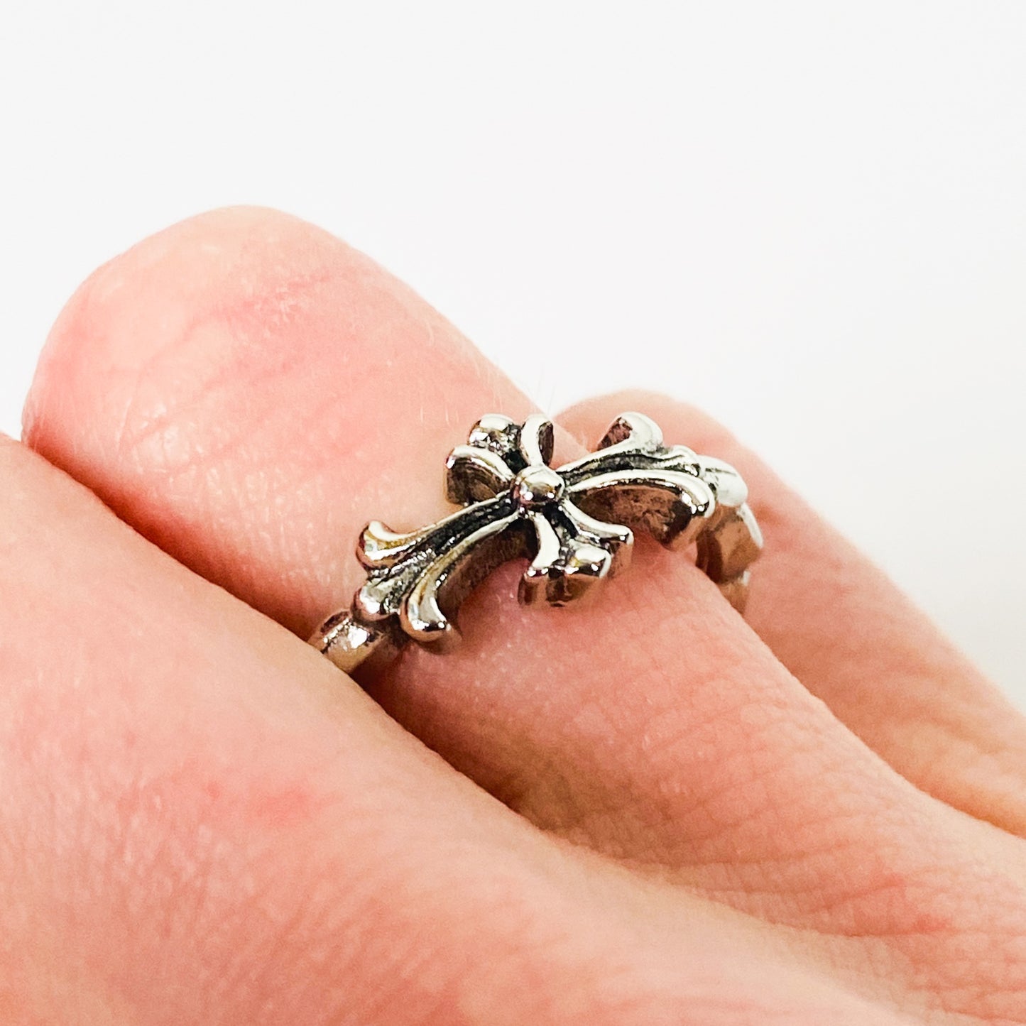 Retro Adjustable Antique Band Silver