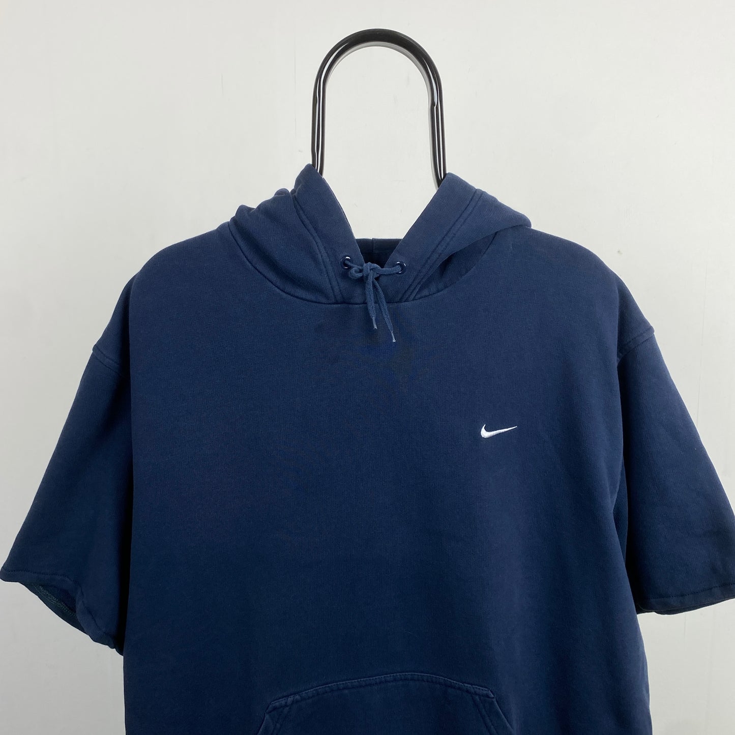 00s Nike Sleeveless Workout Hoodie Blue XL