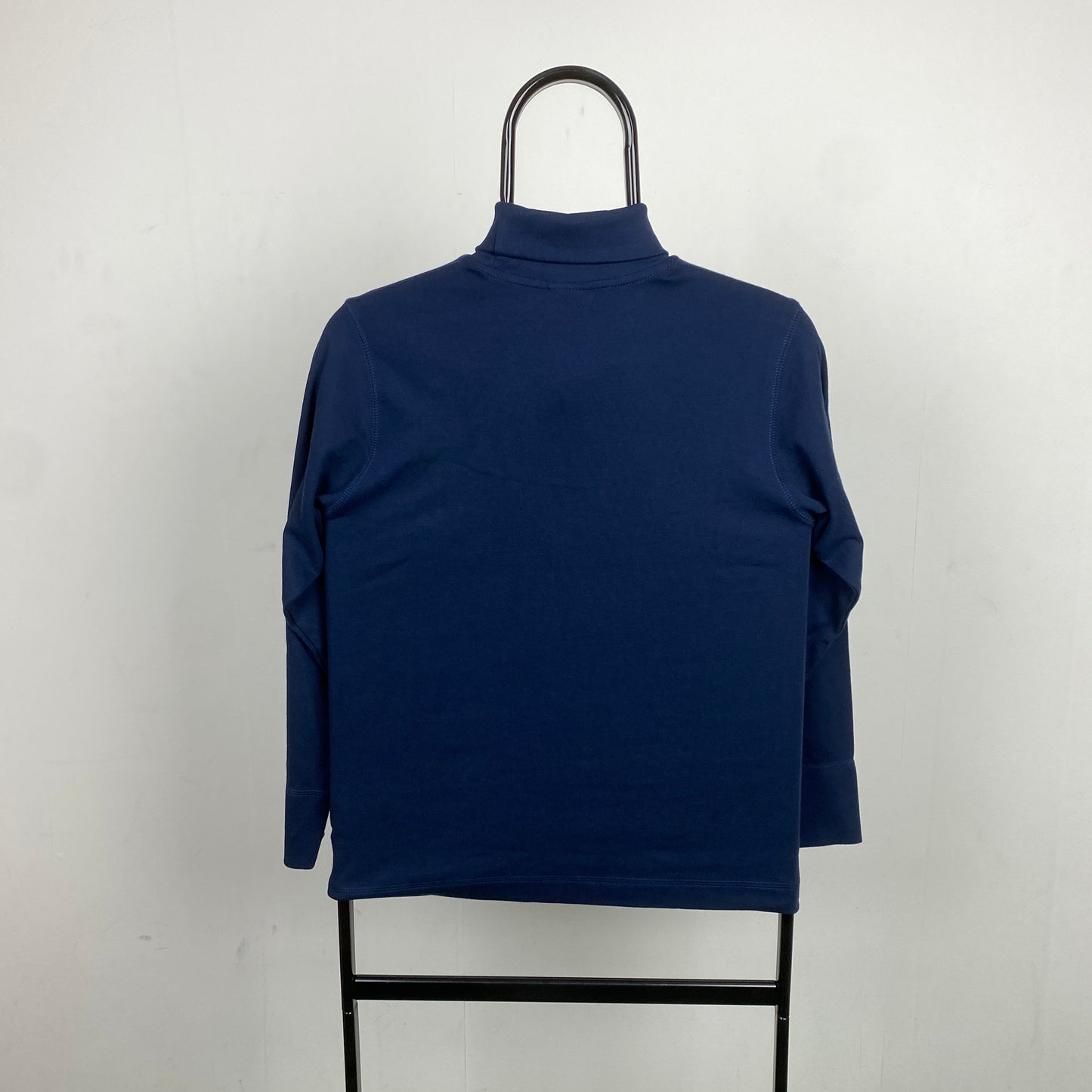 00s Nike Roll Neck Sweatshirt Blue XS