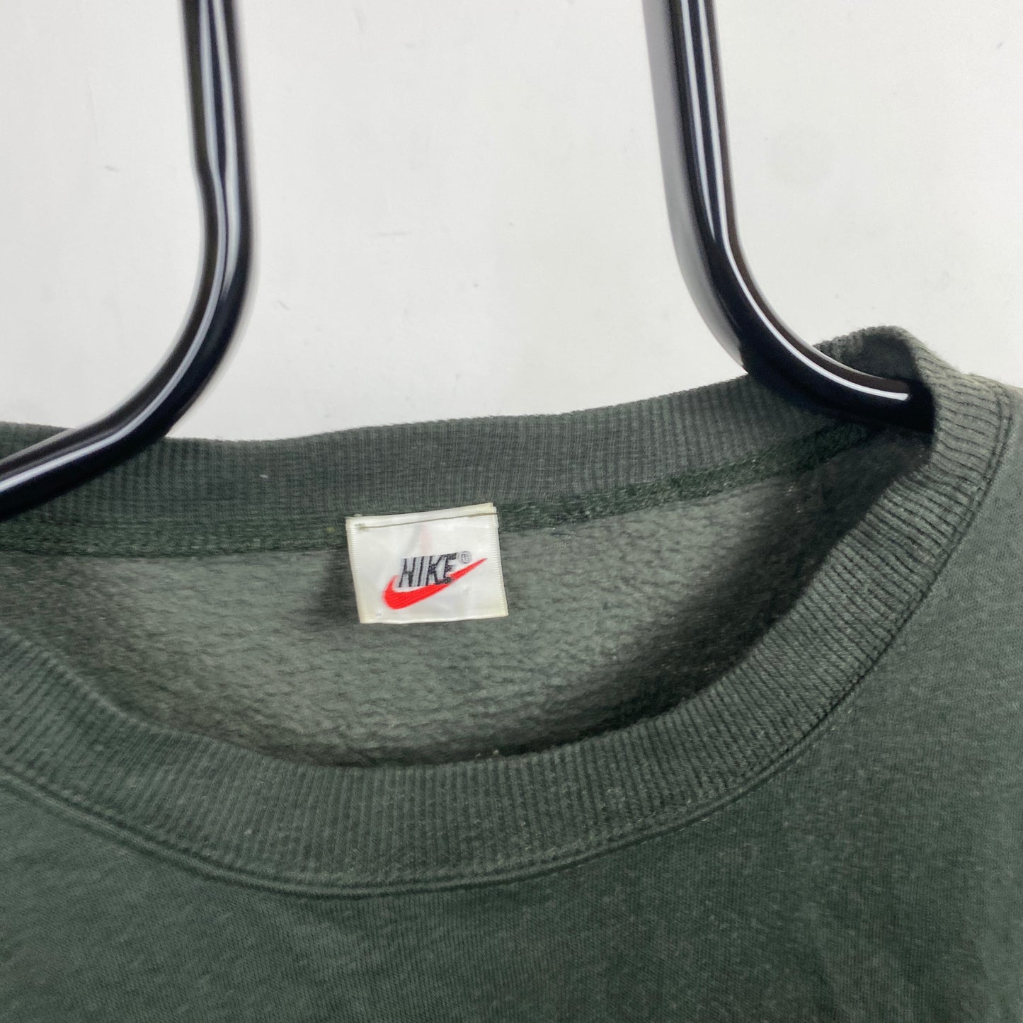 90s Nike Swoosh Sweatshirt Green XL