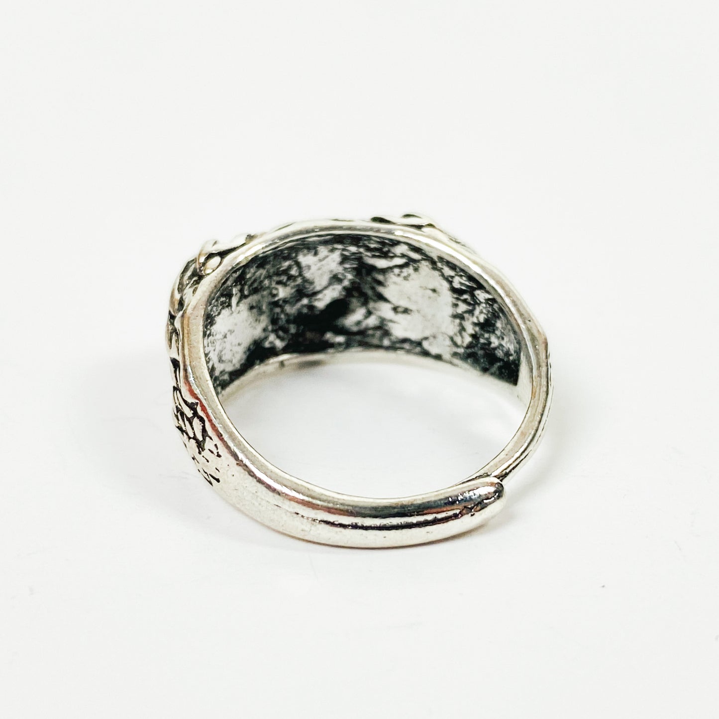 Retro Adjustable Bird Ring Silver