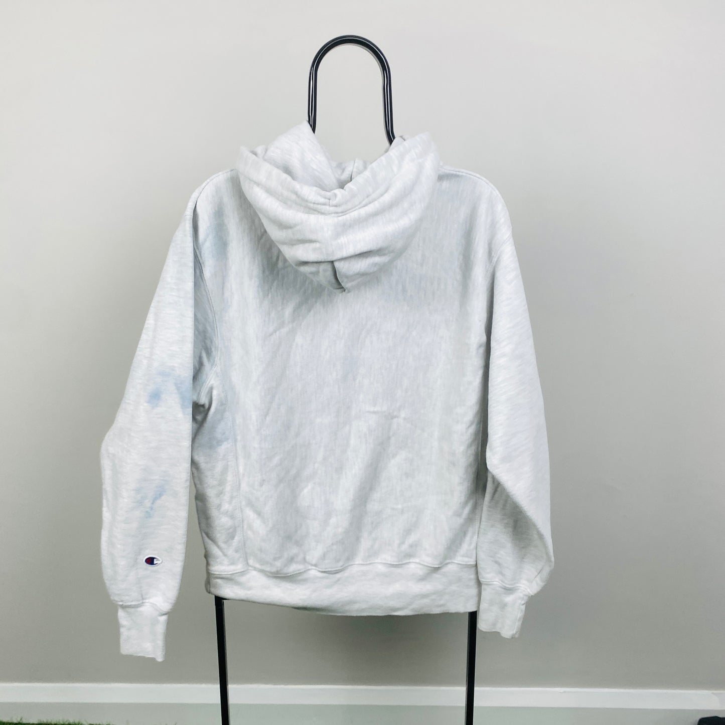 90s Champion Steward Hoodie Grey Medium