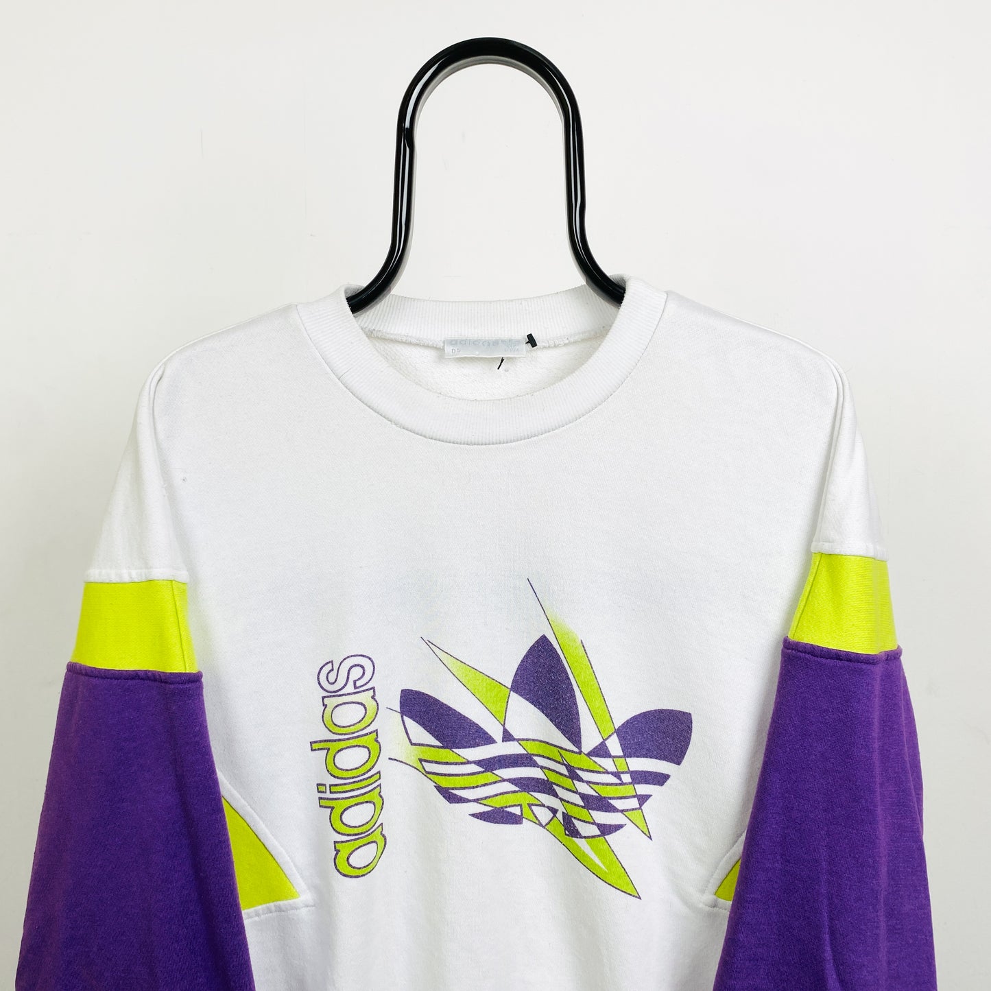 90s Adidas Sweatshirt White Medium