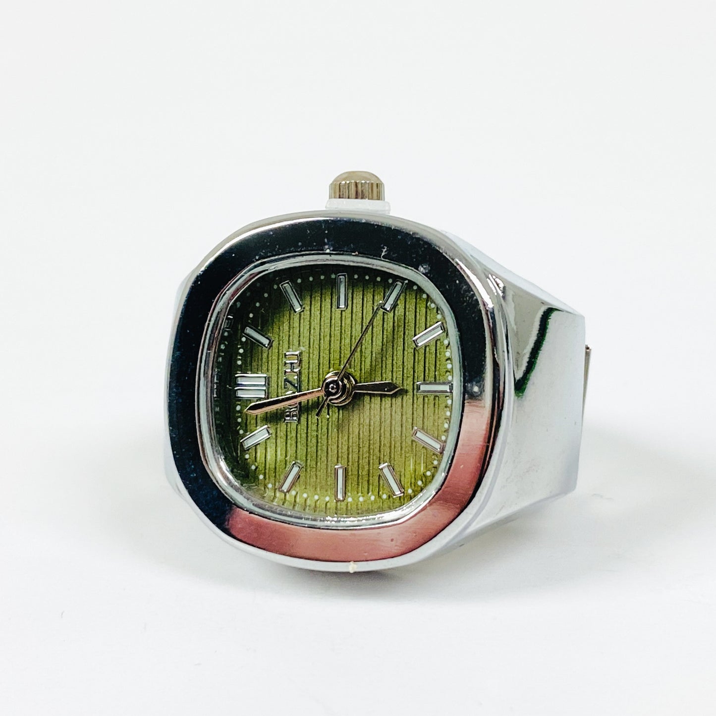 Vintage Watch Ring Olive