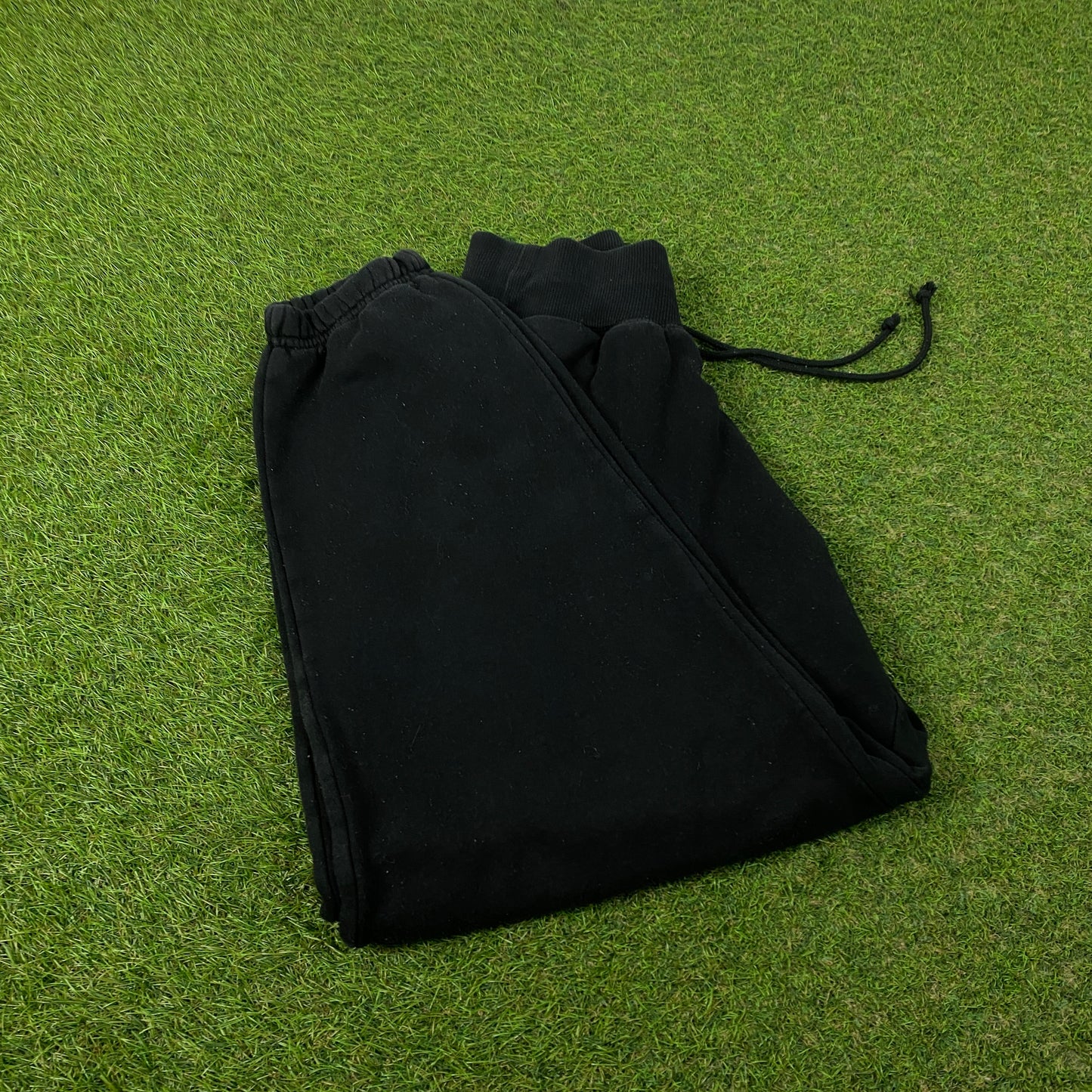 00s Nike Wide Leg Cotton Joggers Black Small