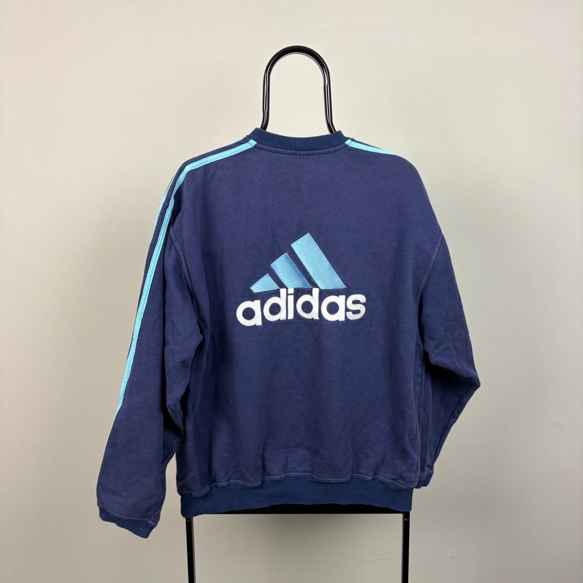90s Olympic Marseille Sweatshirt Blue Small