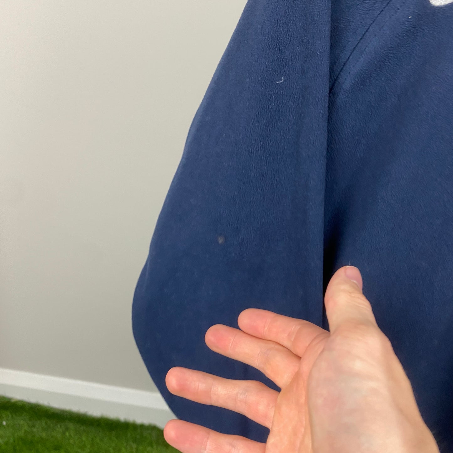 00s Nike Therma Fit Fleece Sweatshirt Blue Medium