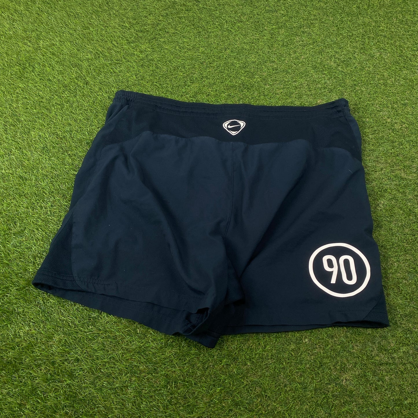 00s Nike T90 Football Shorts Black Large
