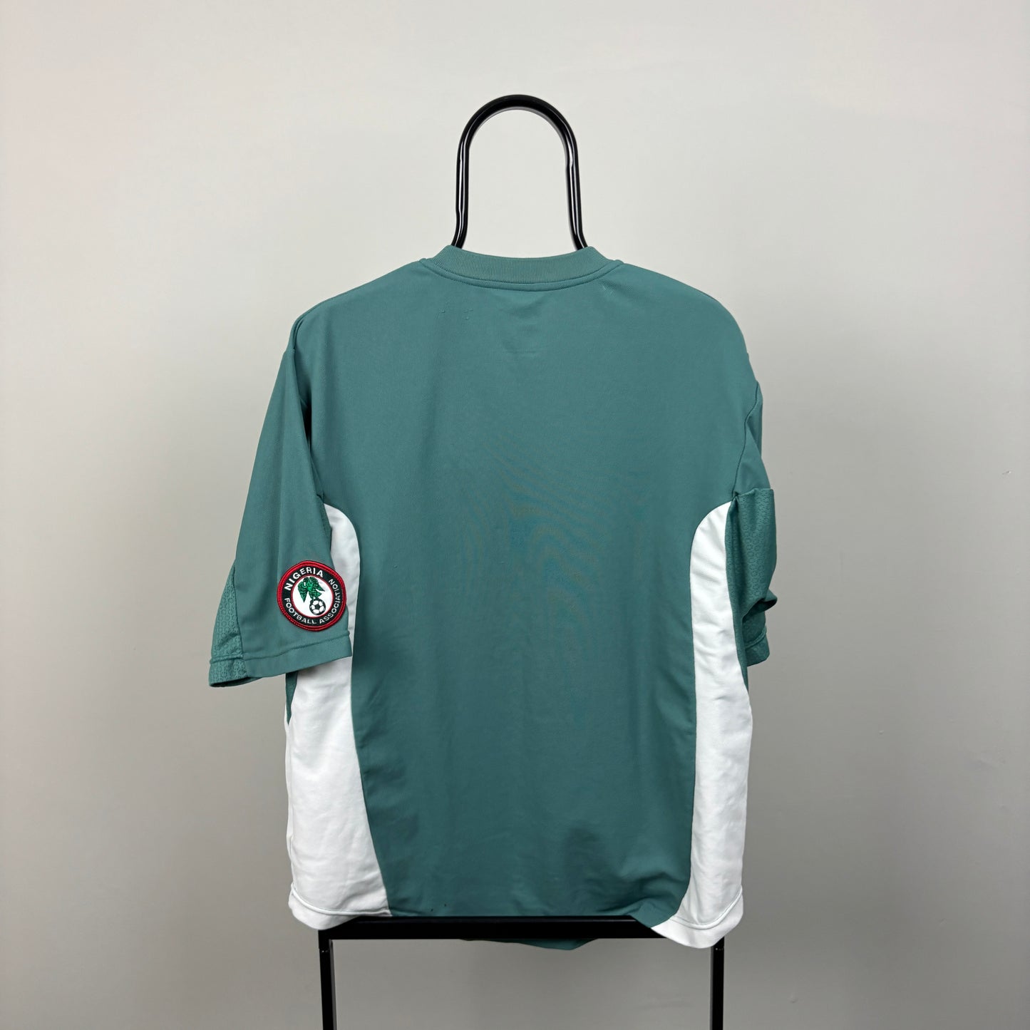 00s Nike Nigeria Football Shirt T-Shirt Green Medium