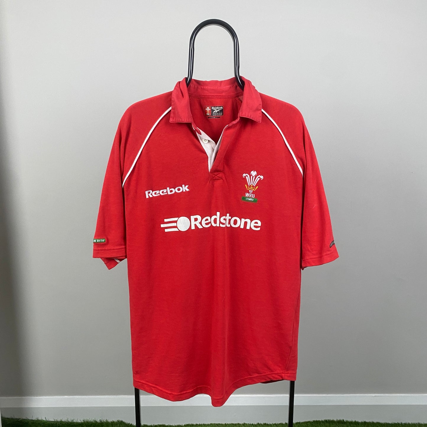 90s Reebok Wales Rugby Shirt T-Shirt Red Small