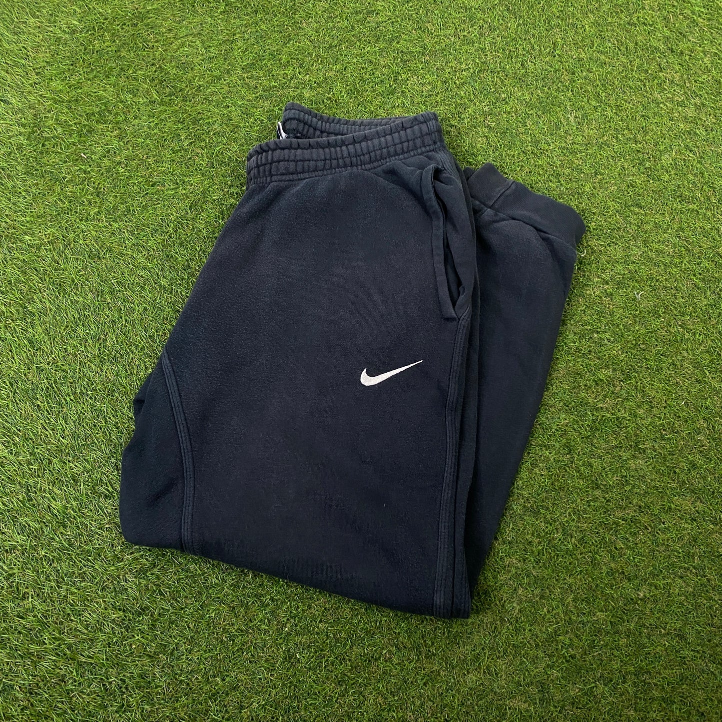 00s Nike Wide Leg Cotton Joggers Blue Small