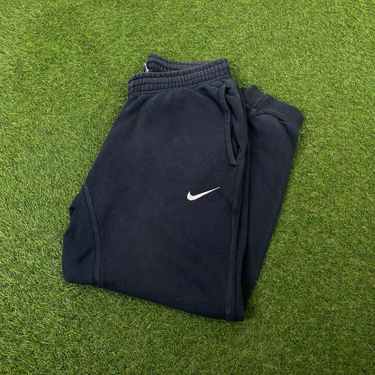 00s Nike Wide Leg Cotton Joggers Blue Small