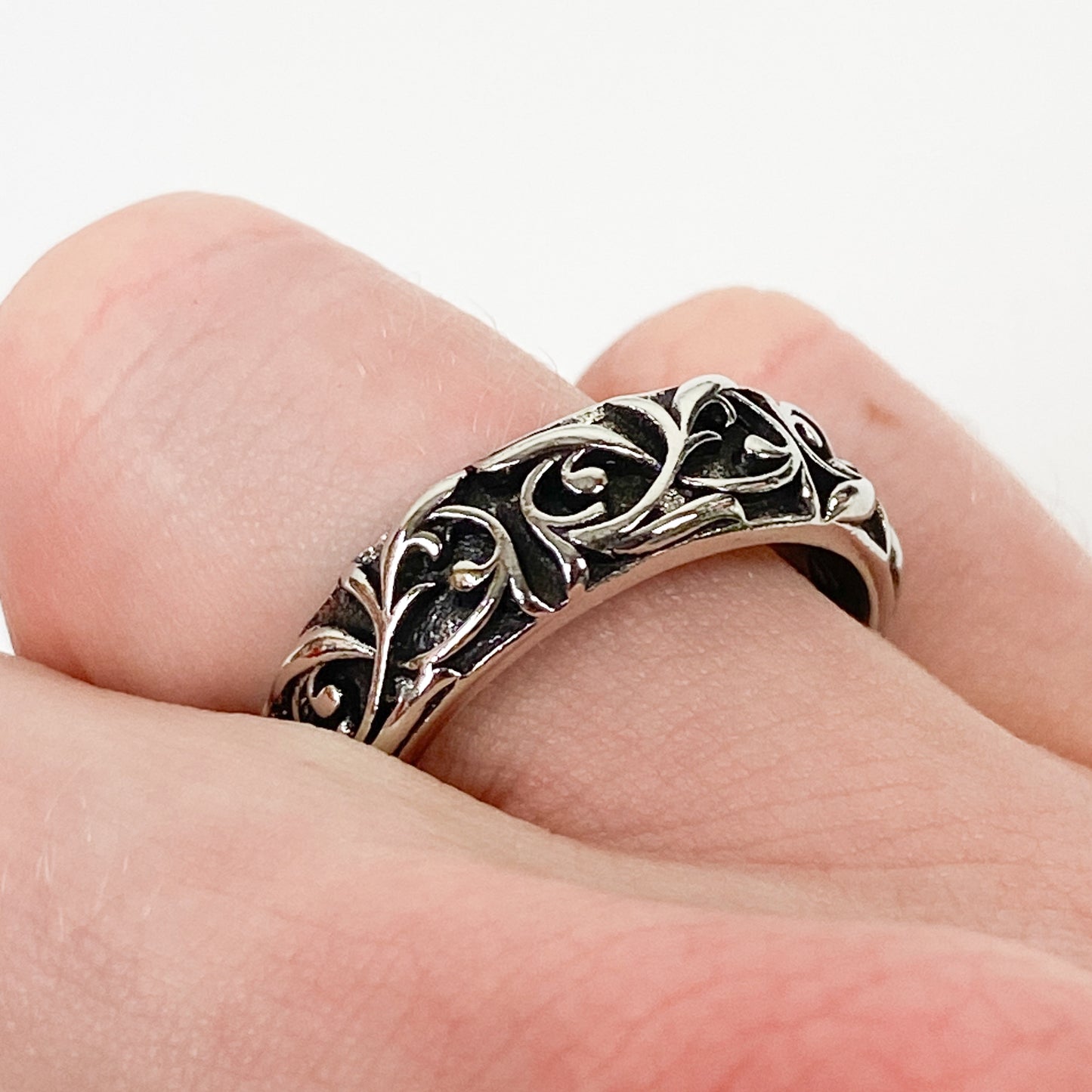 Vintage Retro Adjustable Antique Ring Silver