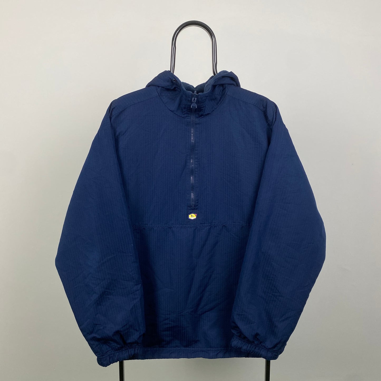 00s Nike Tn Air Reversible Fleece Coat Jacket Blue Large