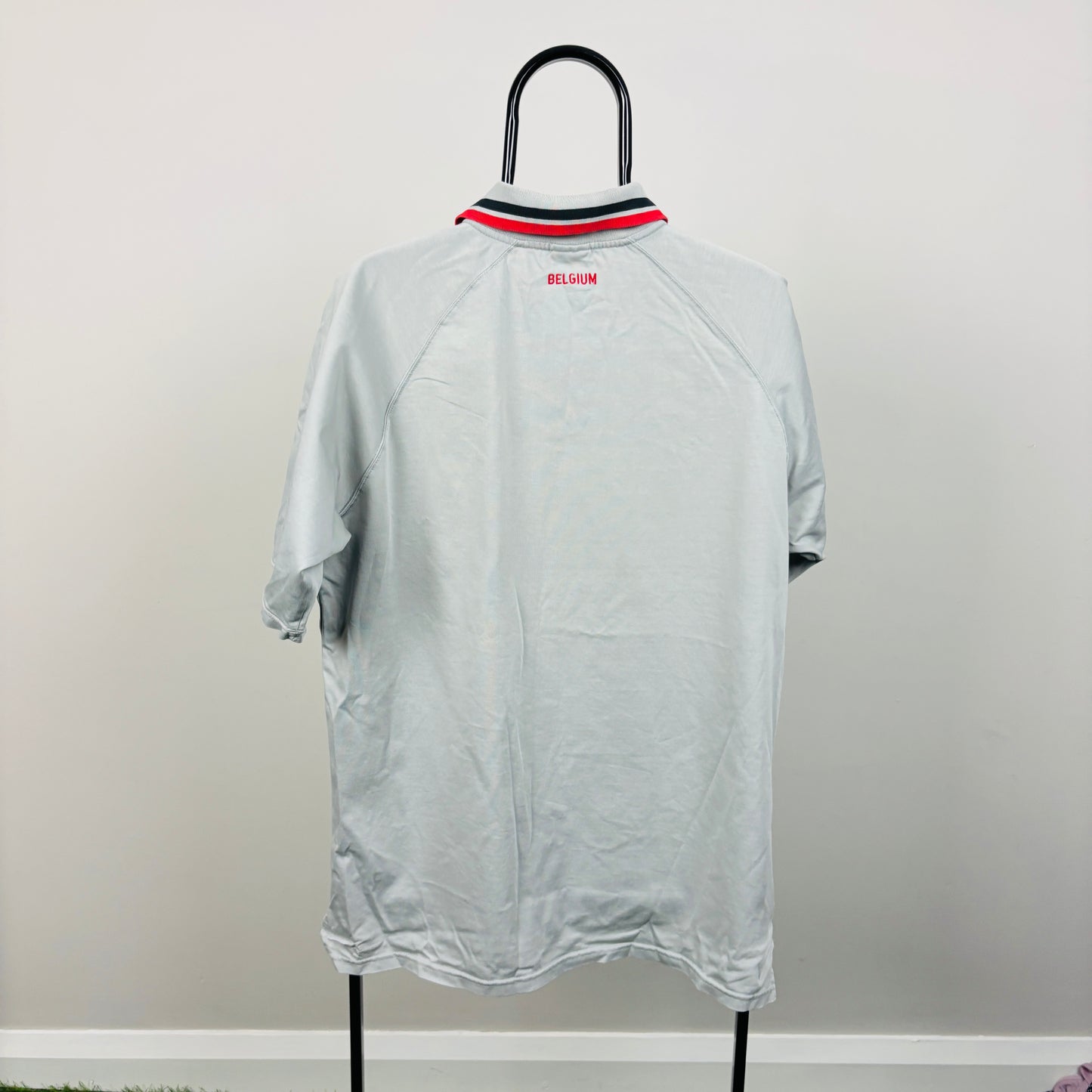00s Nike Belgium Football Shirt T-Shirt Grey XL