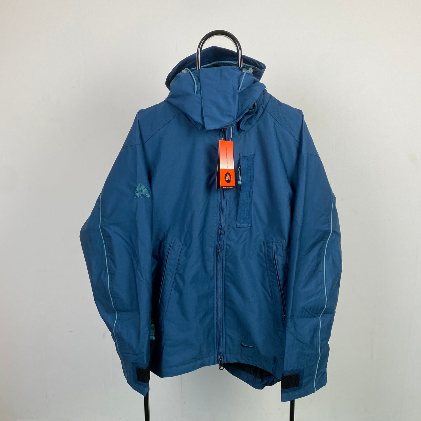 90s ACG Waterproof Coat Jacket Blue Medium