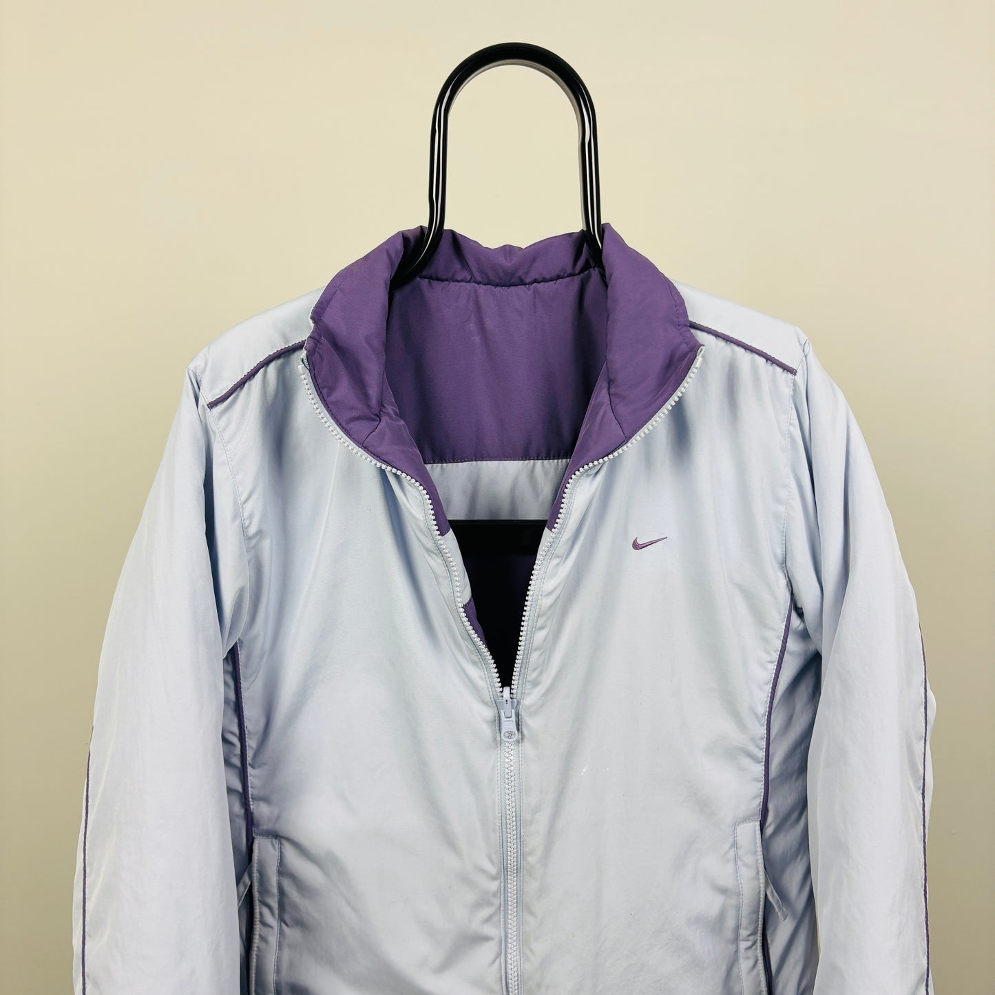 00s Nike Reversible Puffer Jacket Purple Medium