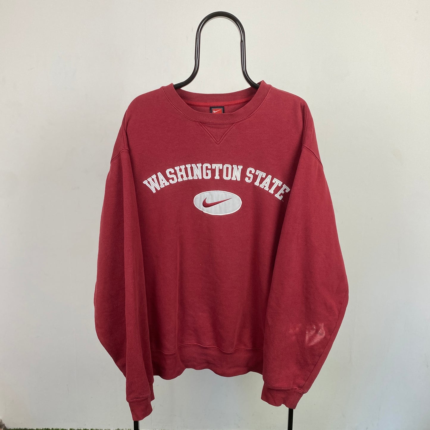 90s Nike Washington State Sweatshirt Red Large