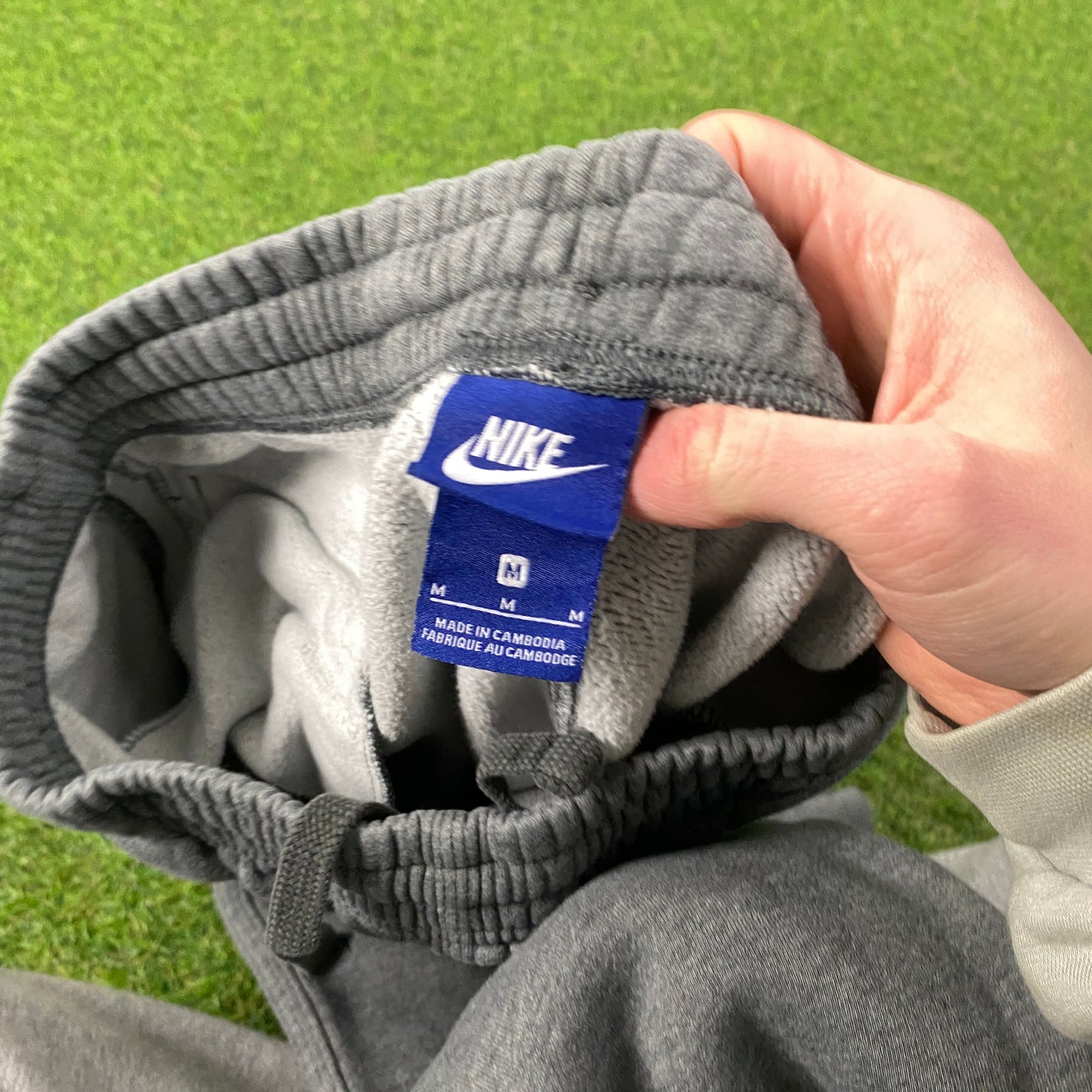 00s Nike Wide Leg Cotton Joggers Grey Medium