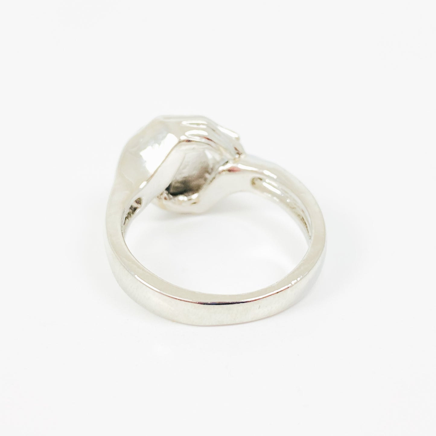 Vintage Mystic Gemstone Ring Silver
