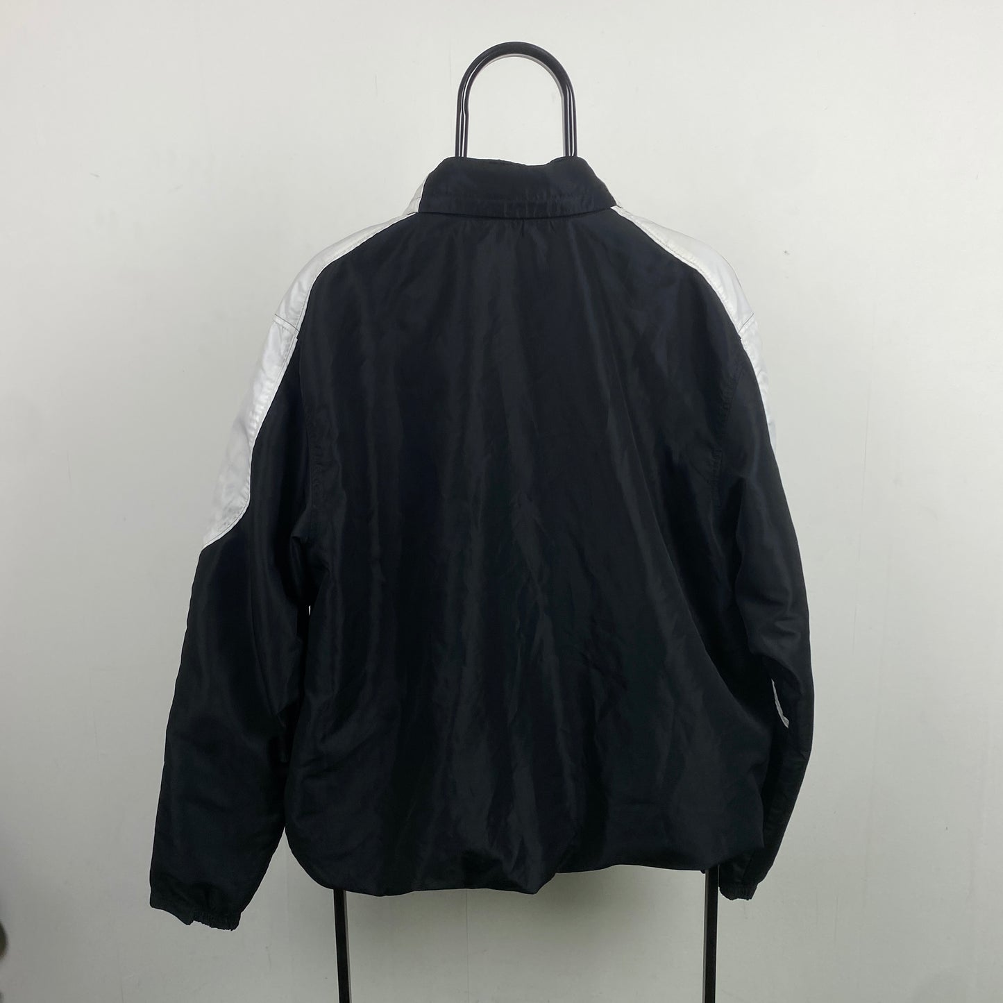 00s Adidas Piping Windbreaker Jacket Black XL