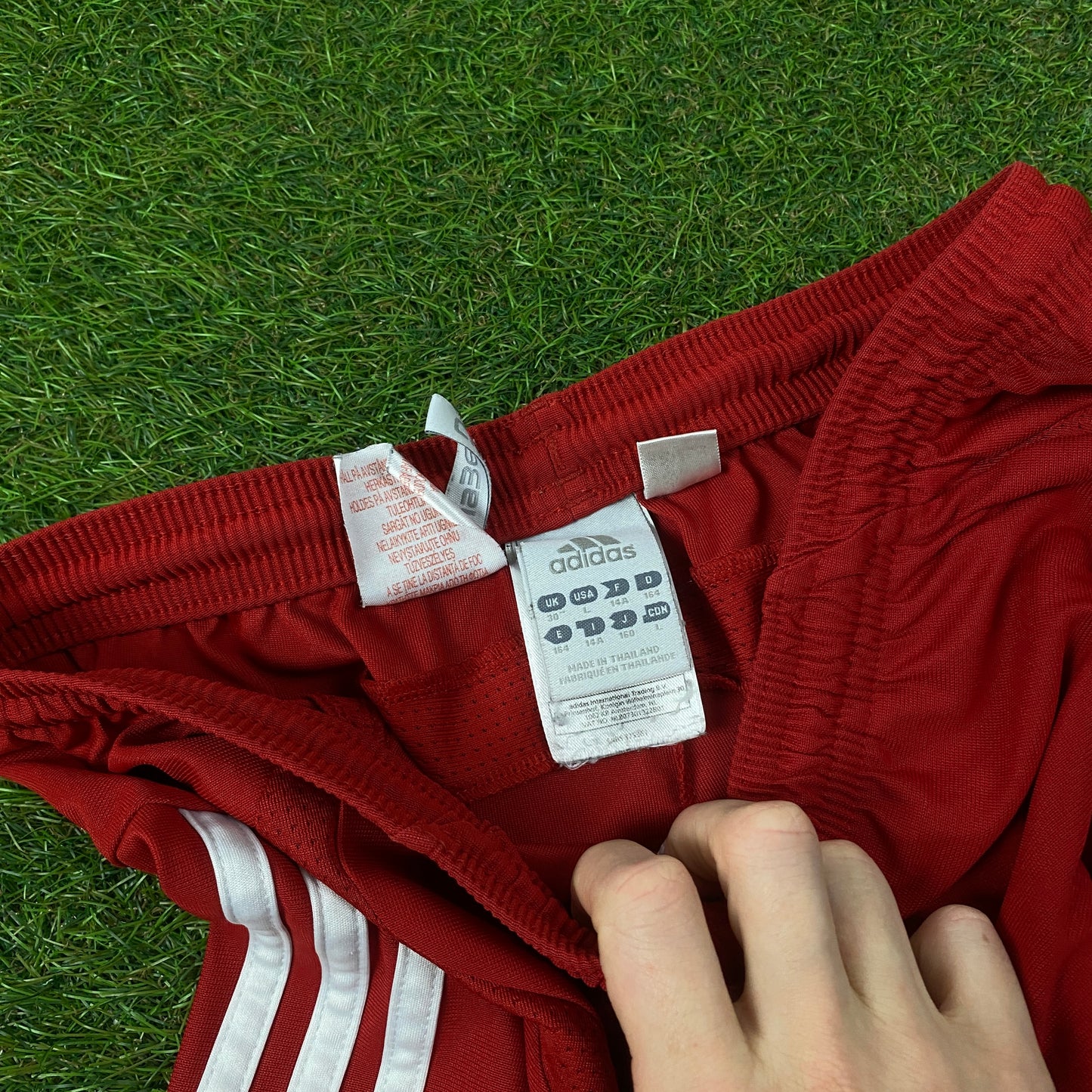 00s Adidas Bayern Munich Football Shorts Red Large