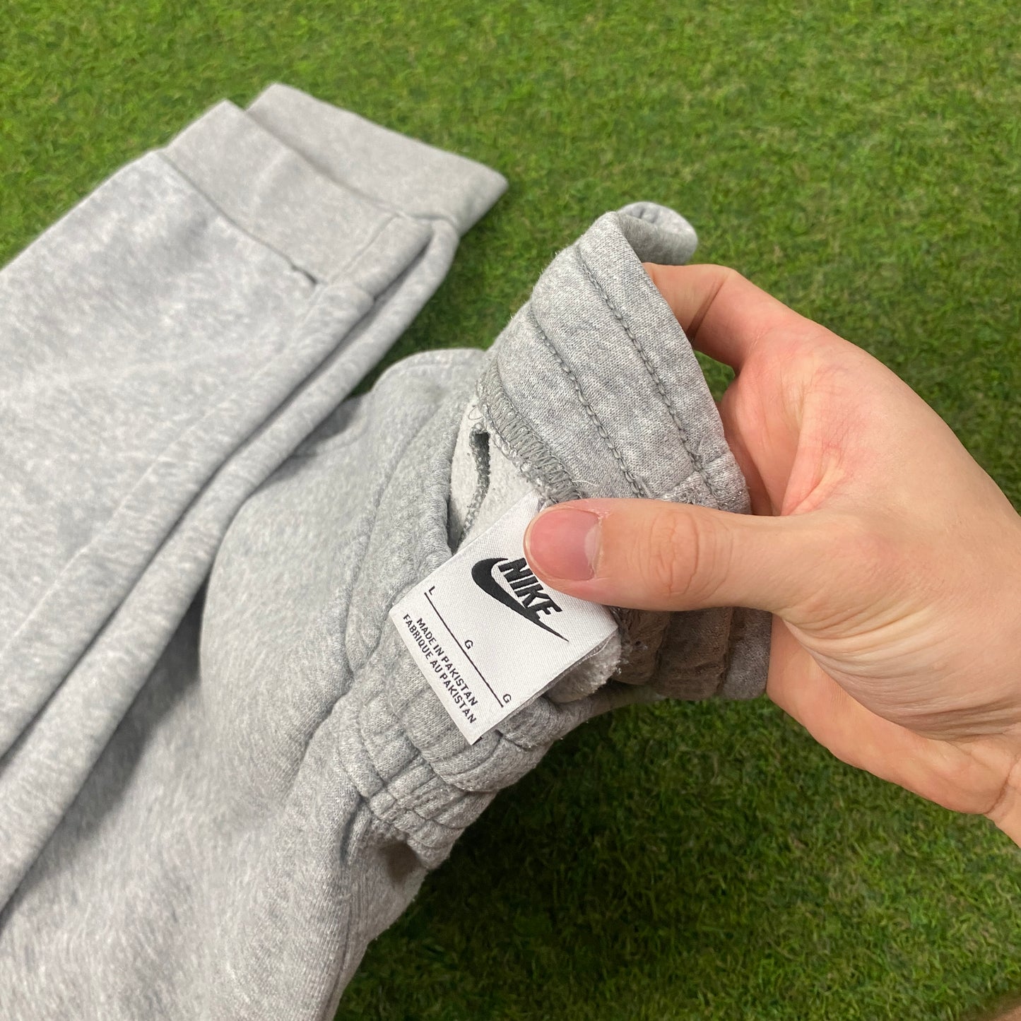 00s Nike Cotton Joggers Grey Large