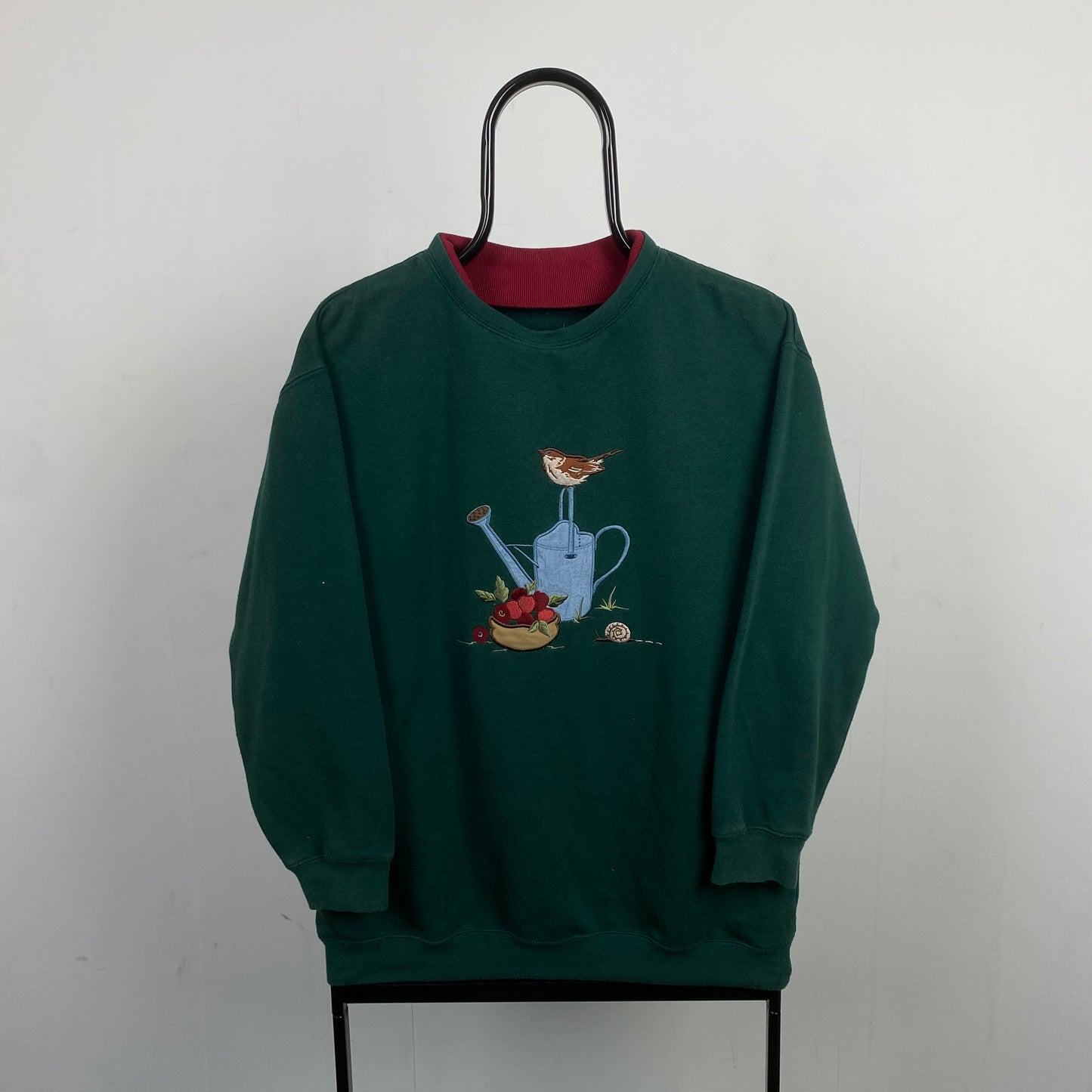 Retro Gardening Sweatshirt Green Small