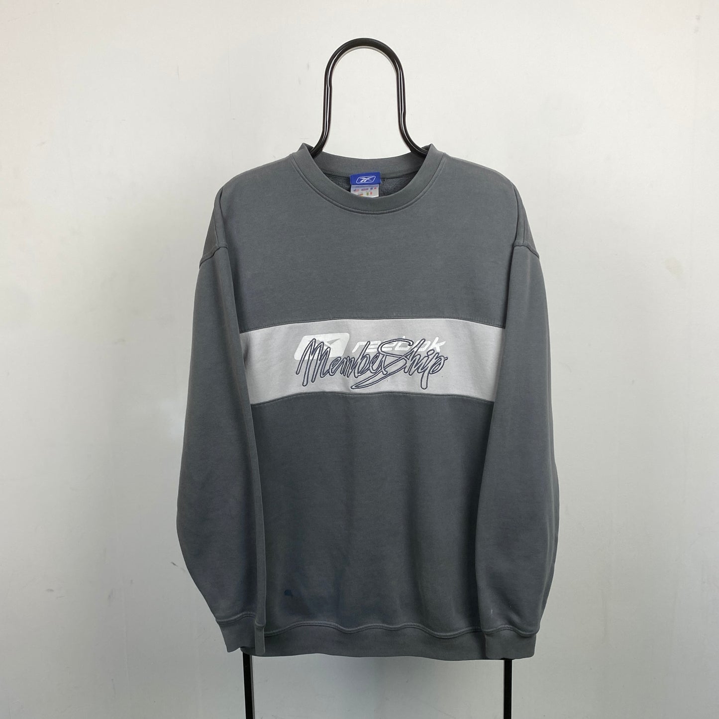 Retro Reebok Sweatshirt Grey Large