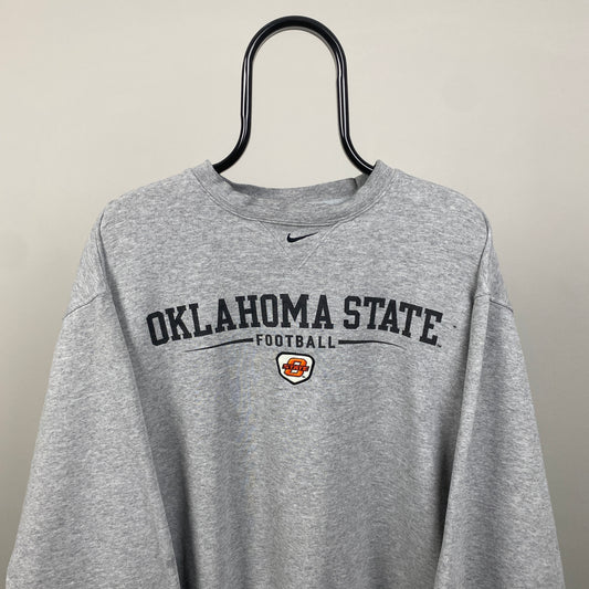 90s Nike Oklahoma State Sweatshirt Grey XL