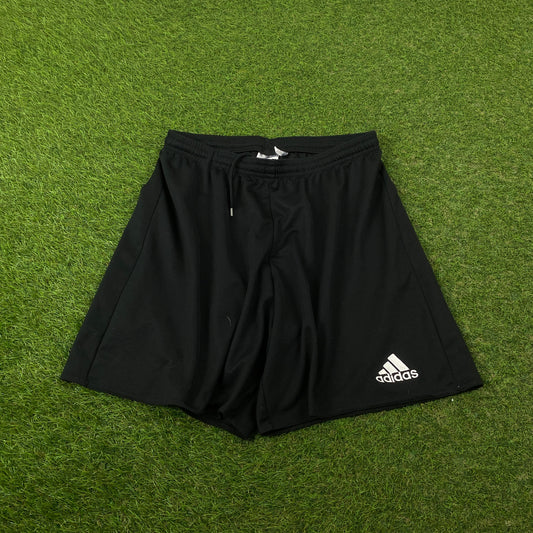 00s Adidas Football Shorts Black Medium