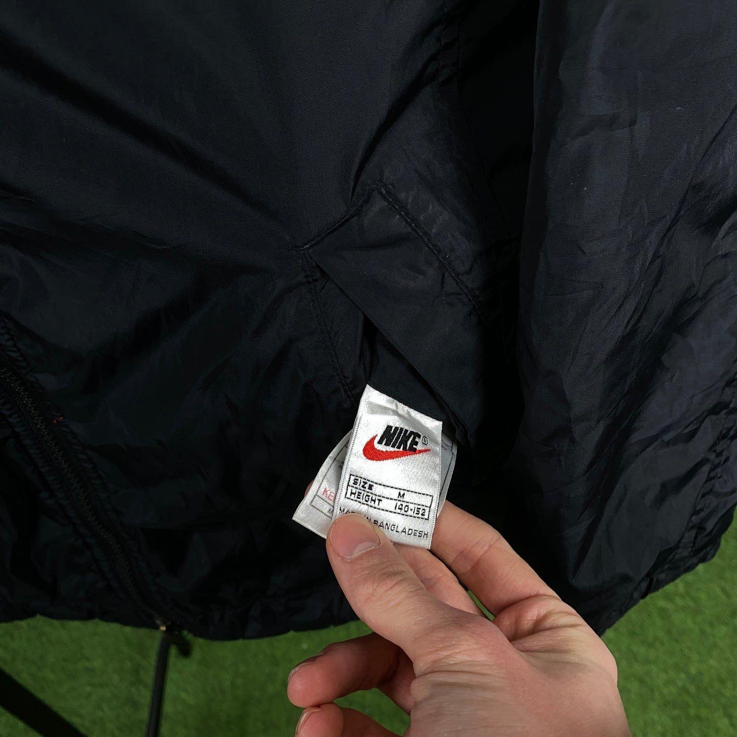 90s Nike Reversible PSV Coat Jacket Black Small