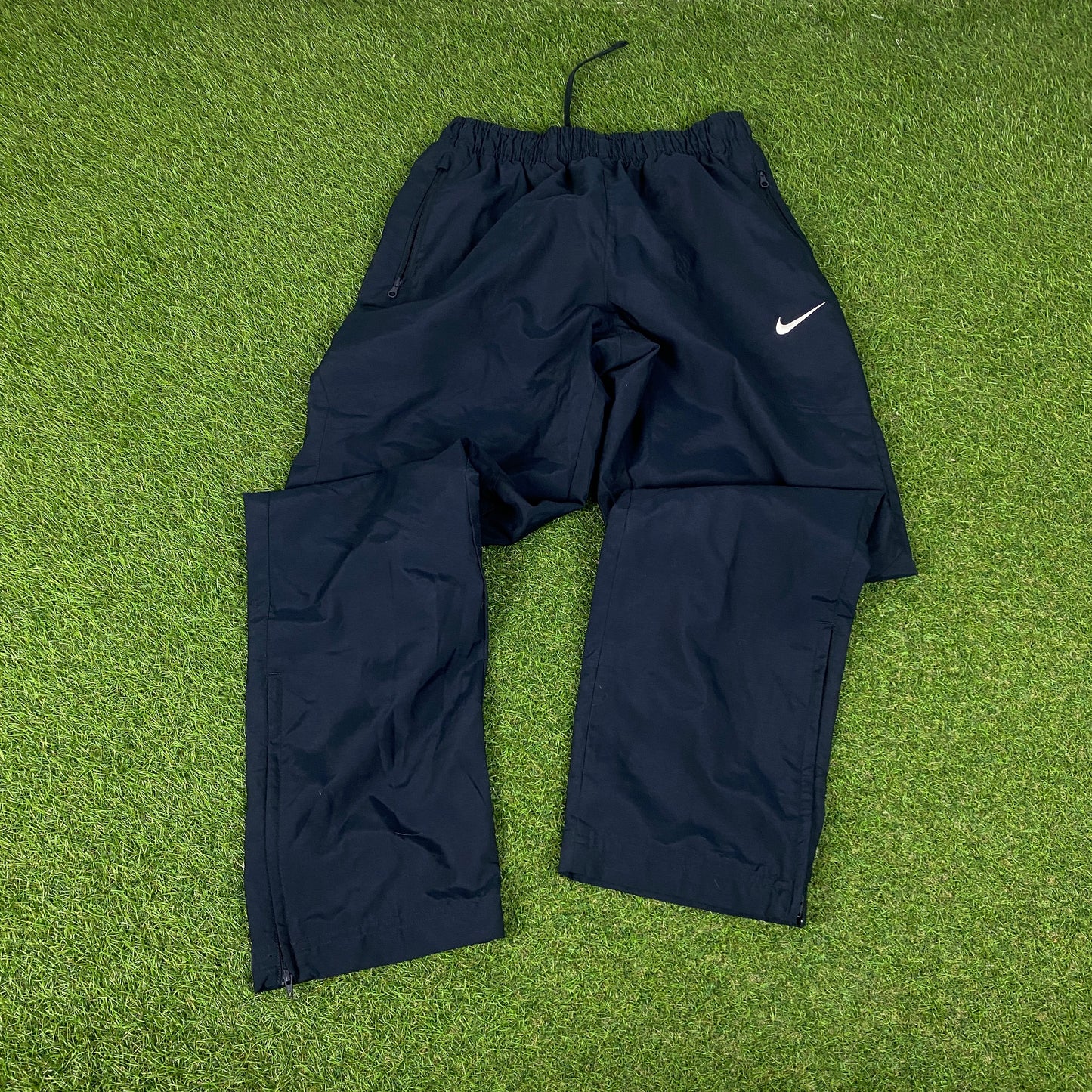 00s Nike Windbreaker Jacket + Joggers Set Blue Medium