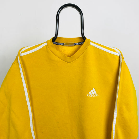 90s Adidas Sweatshirt Yellow XS