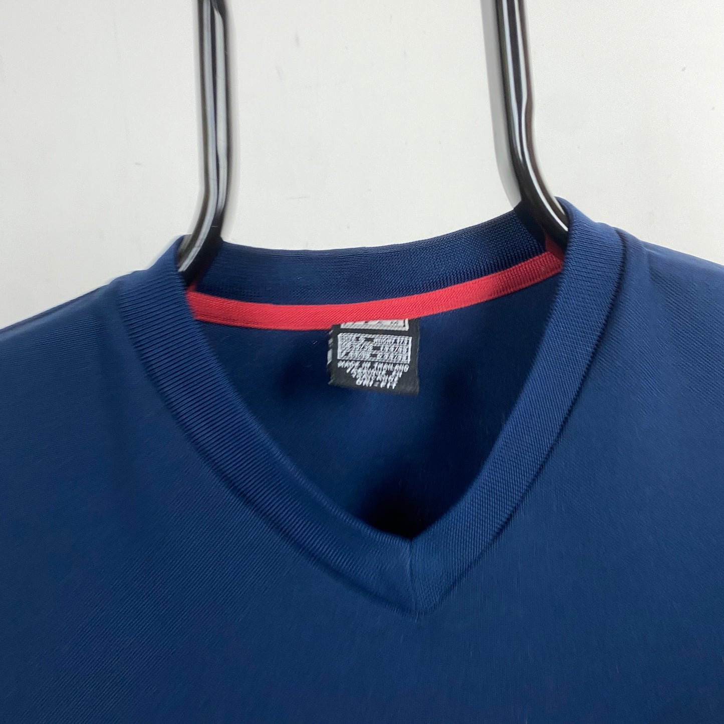 90s Nike Arsenal Football Shirt T-Shirt Blue Small