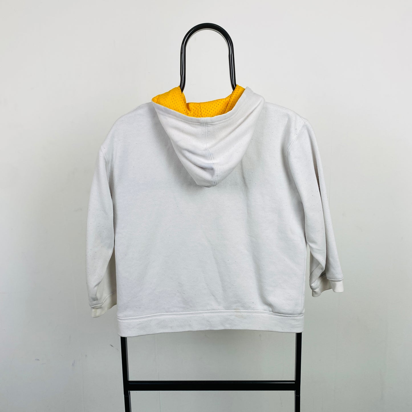90s Nike Lakers Centre Swoosh Hoodie White XS
