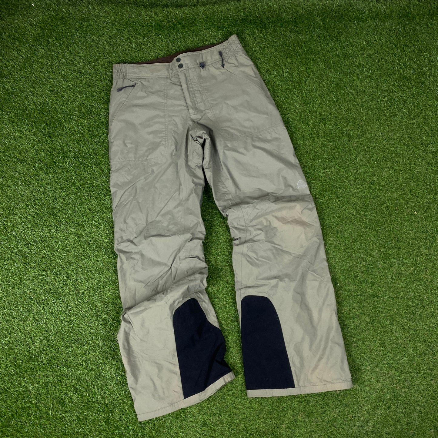 00s Nike ACG Snow Suit Ski Jacket + Salopettes Joggers Set Yellow Large