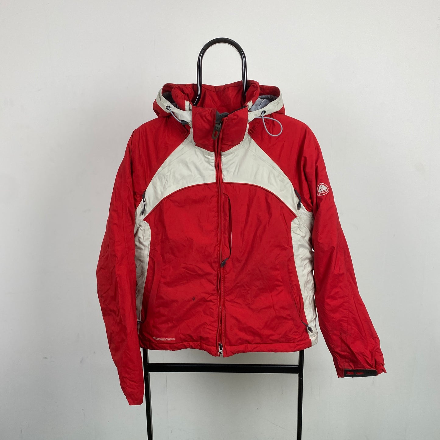 00s Nike ACG Waterproof Coat Jacket Red Womens Medium