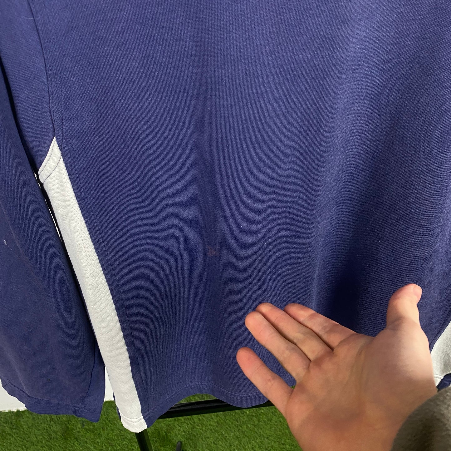 90s Adidas Sweatshirt Blue Small
