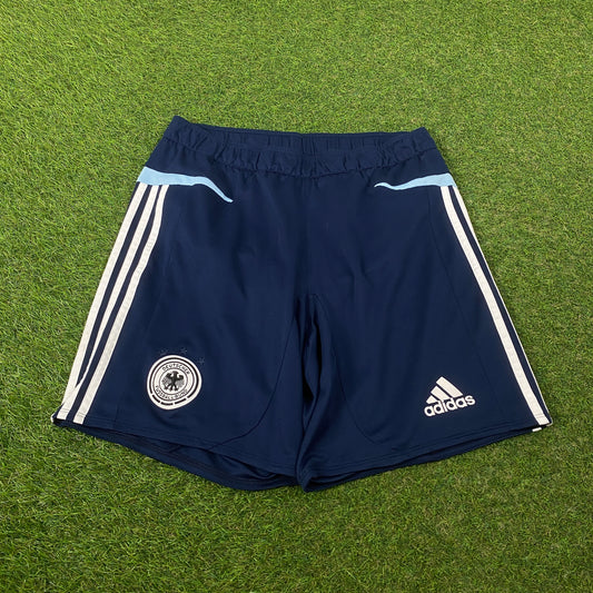 00s Adidas Germany Football Shorts Blue Medium