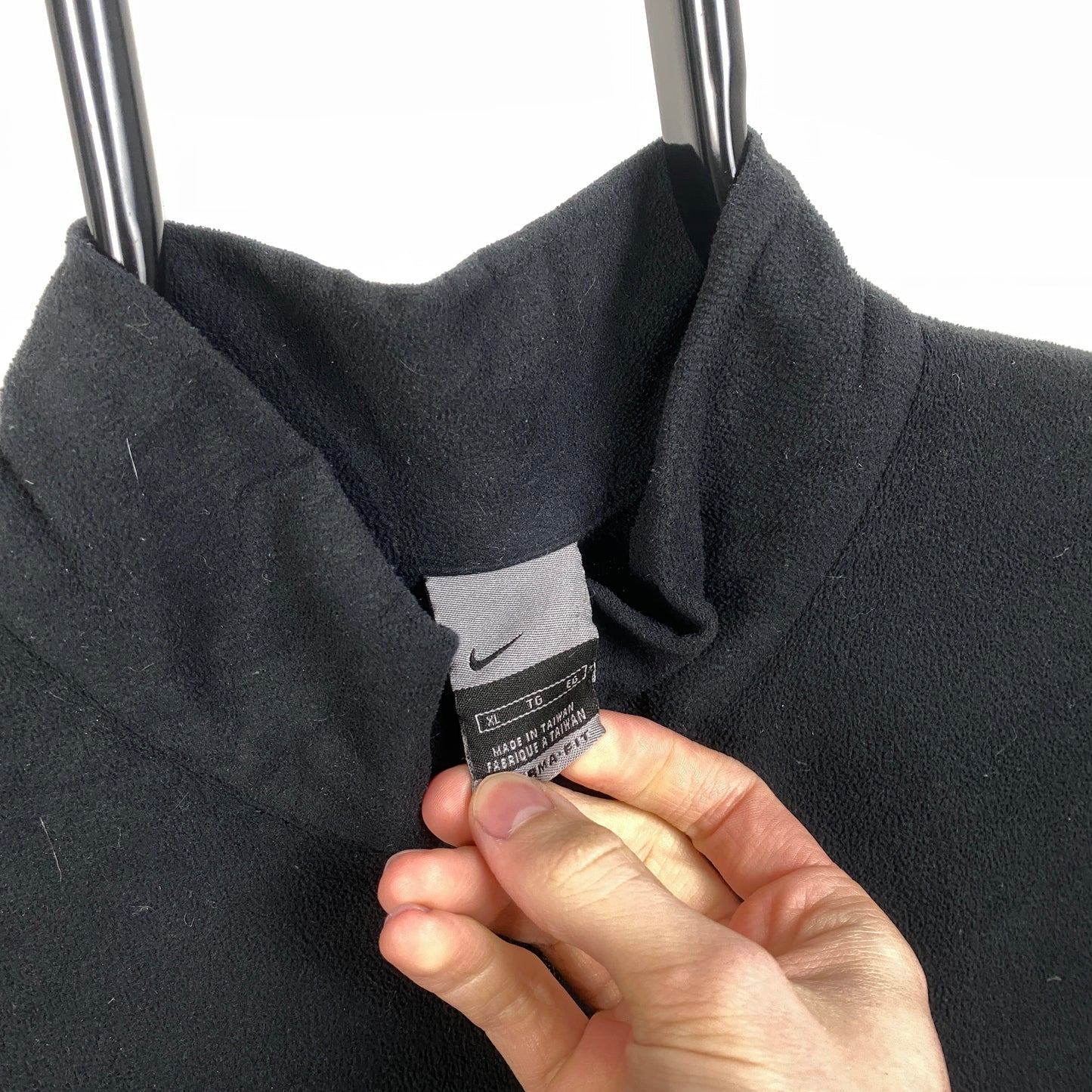 00s Nike Oregon 1/4 Zip Fleece Sweatshirt Black XL