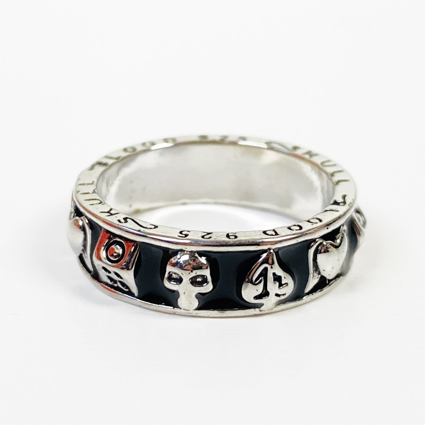 Retro Vintage Skull Ring Silver