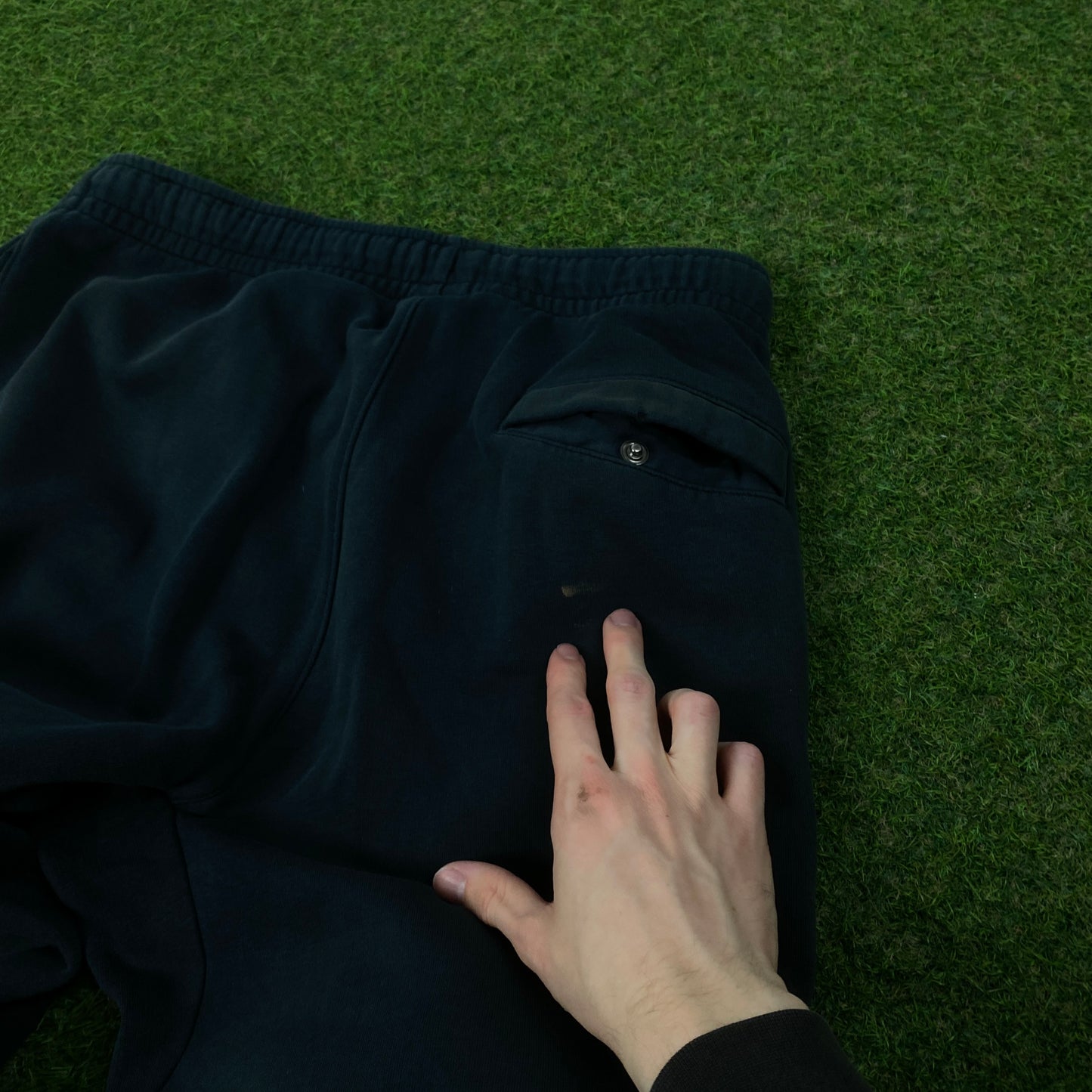 00s Nike Wide Leg Cotton Joggers Black Medium