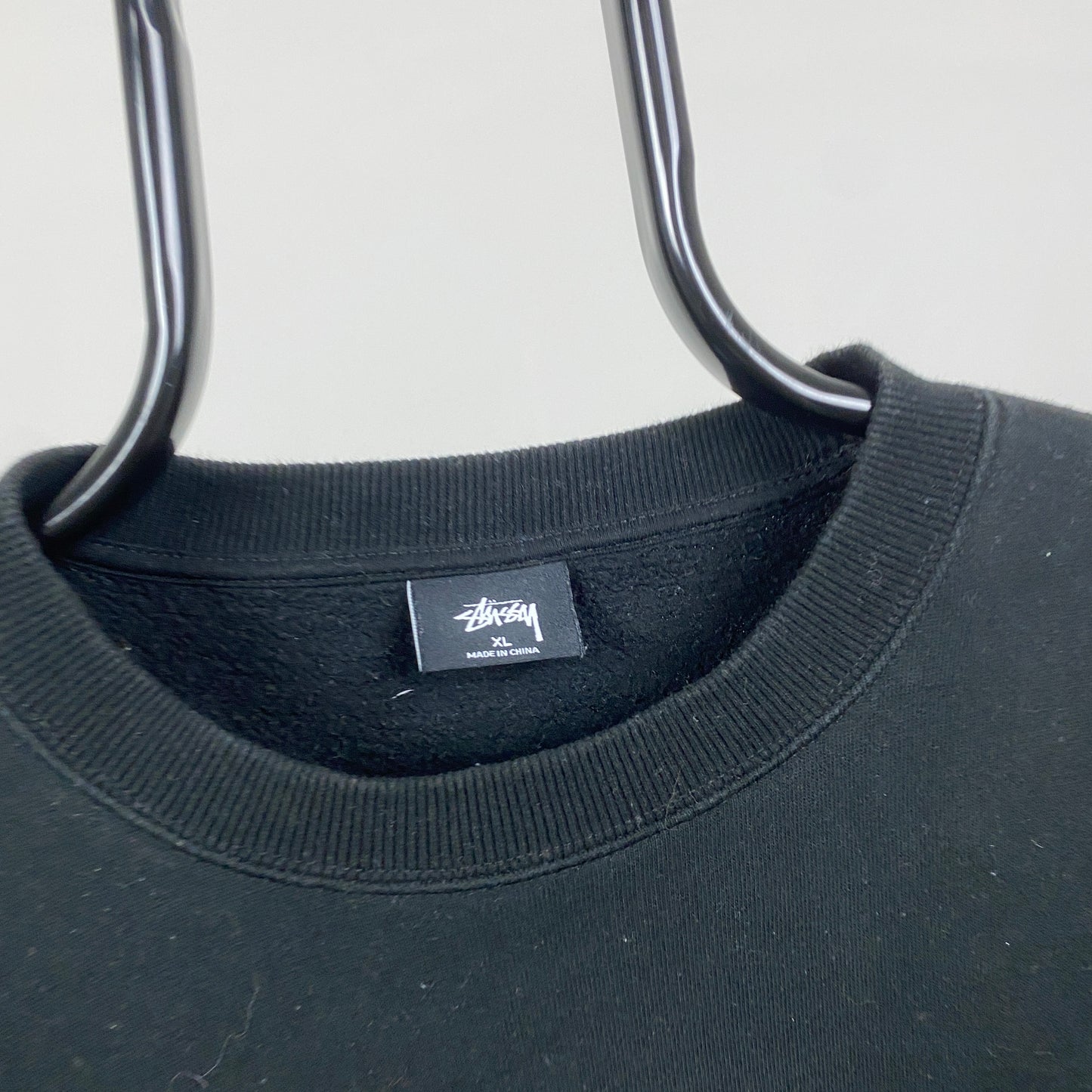 00s Stussy Sweatshirt Black XL
