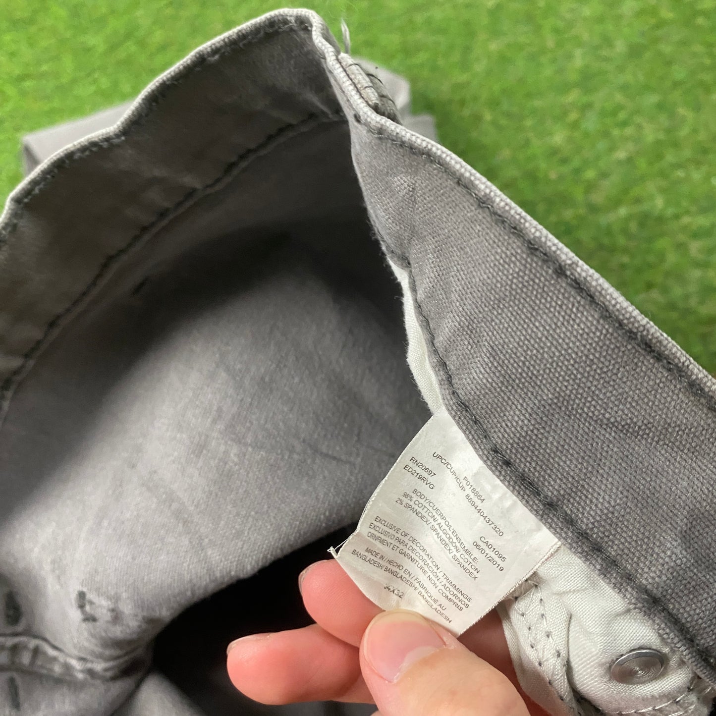 00s Dickies Carpenter Jeans Grey 34x32 Large Joggers