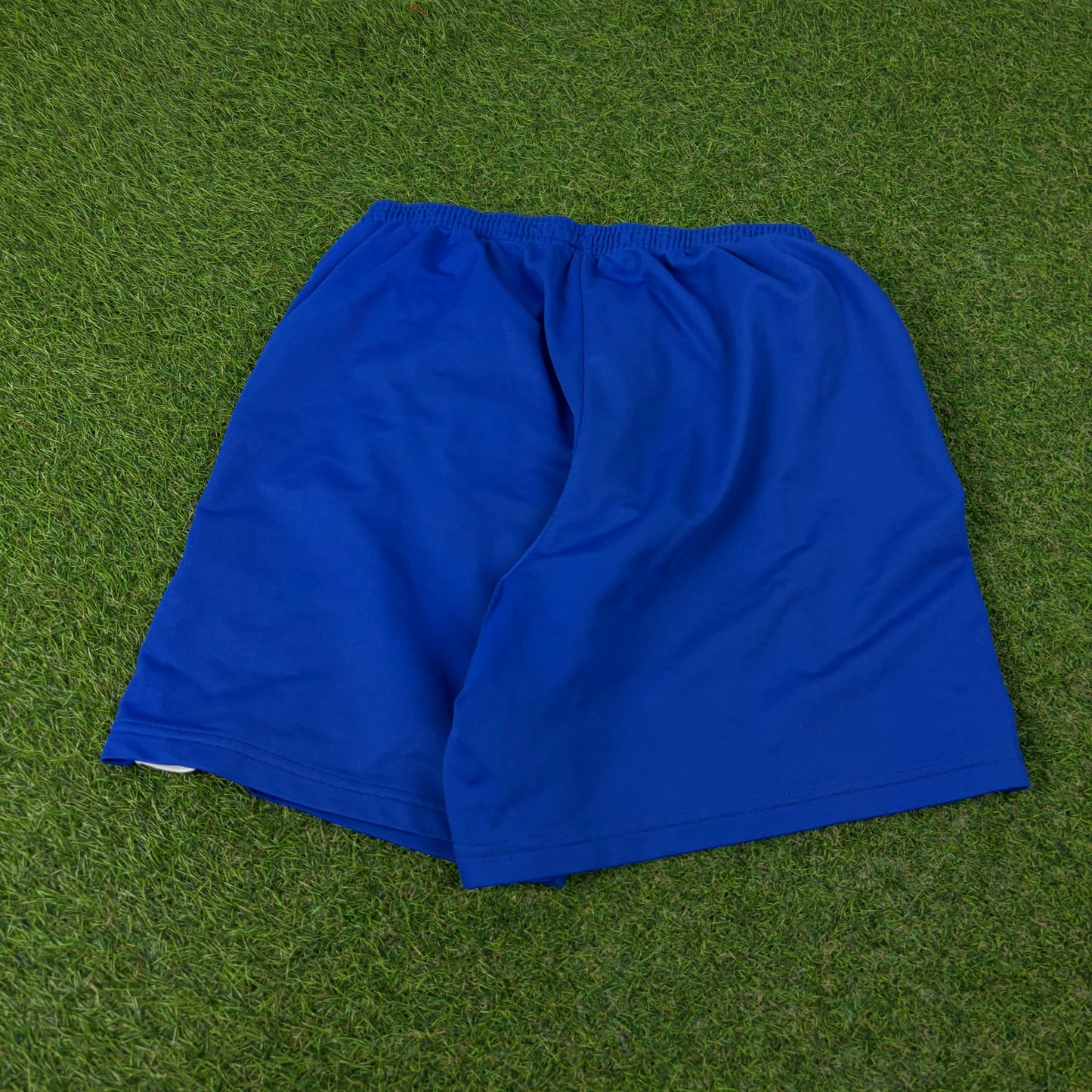 90s Adidas Football Shorts Blue Large