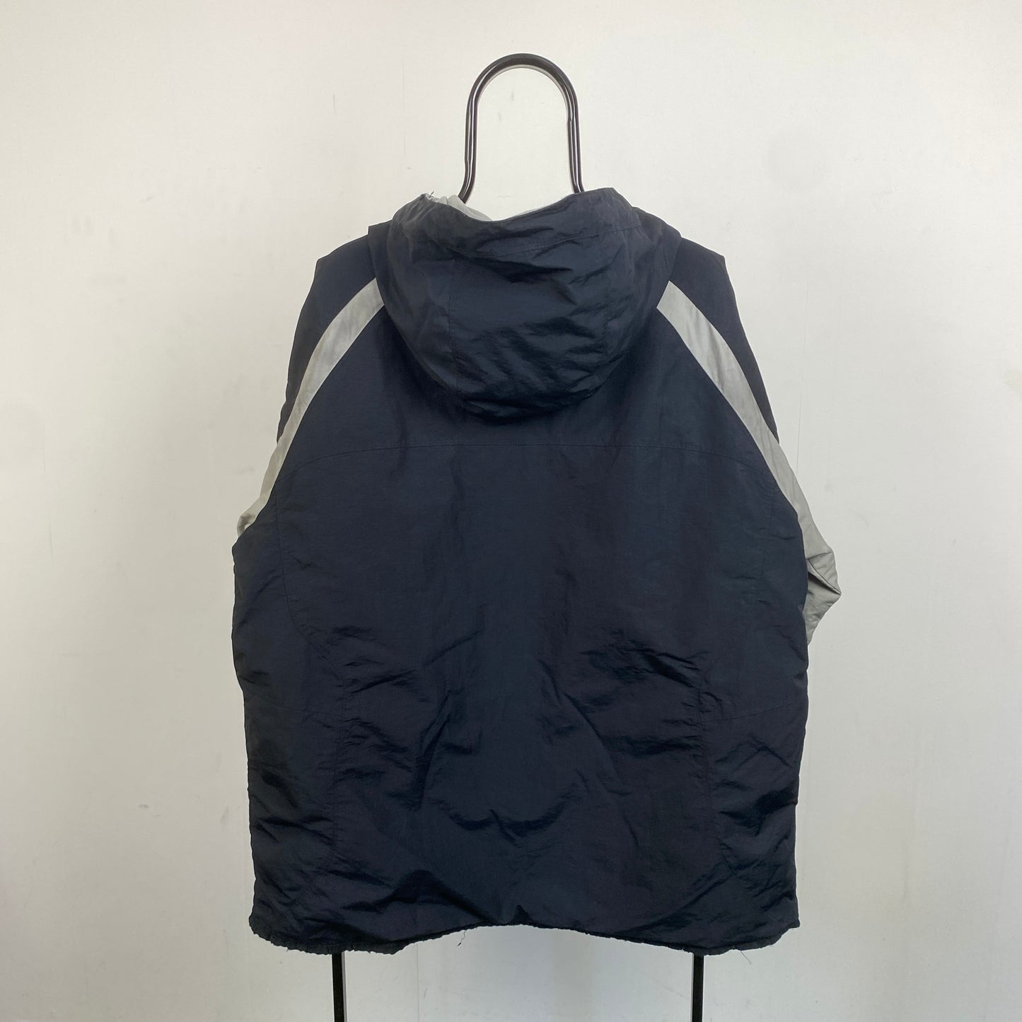 00s Nike Reversible Fleece Coat Jacket Black XL