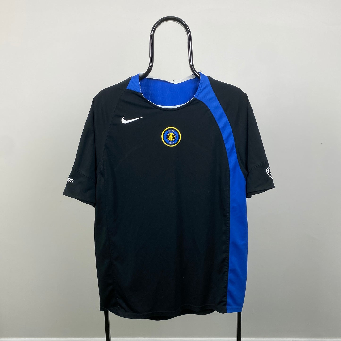00s Nike Inter Milan Football Shirt T-Shirt Black Large
