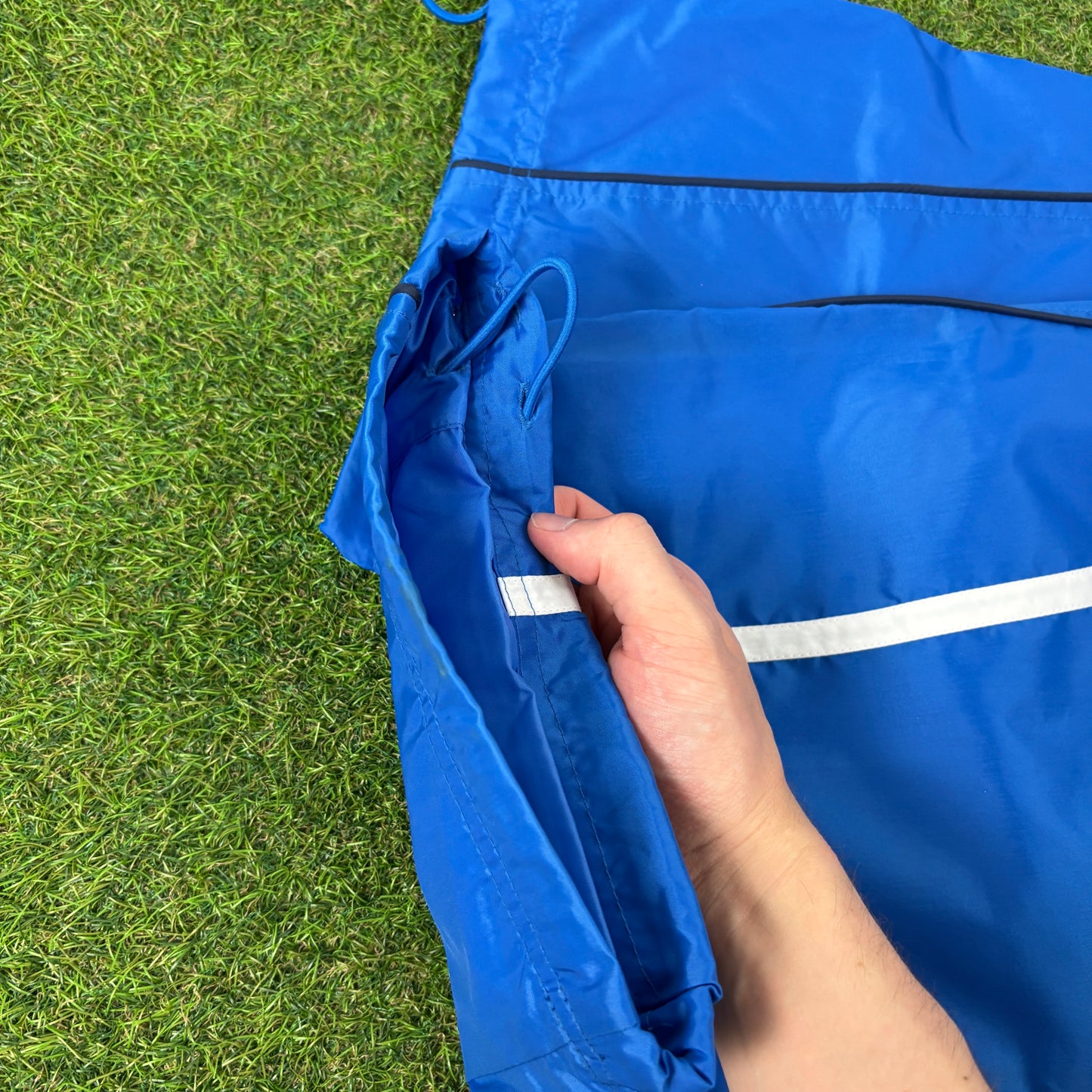 00s Nike Hex Piping Joggers Blue Small